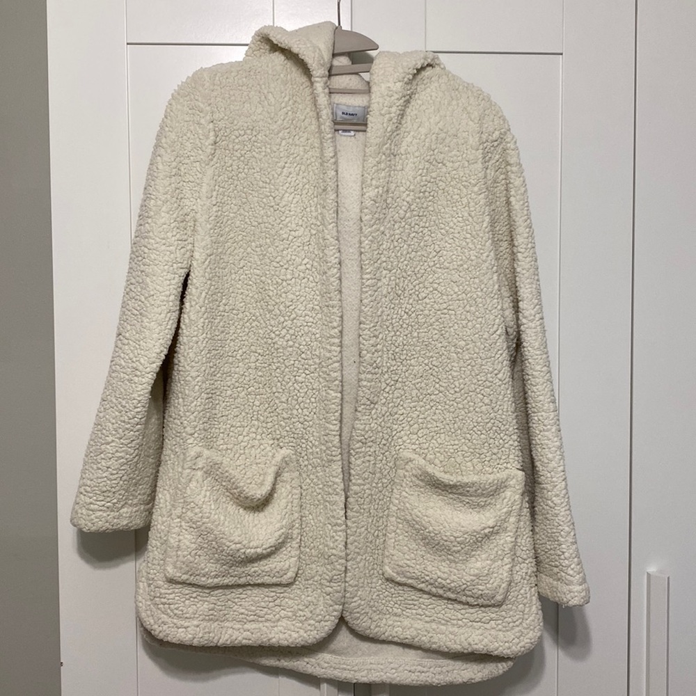 Old Navy Hooded Teddy Jacket | Size M